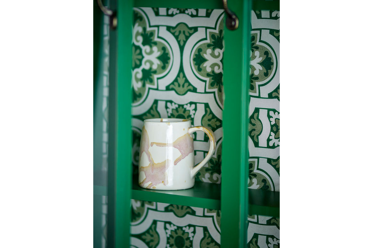 Becher-Set Jana – Steingut mit reaktiver Glasur (4er-Set)