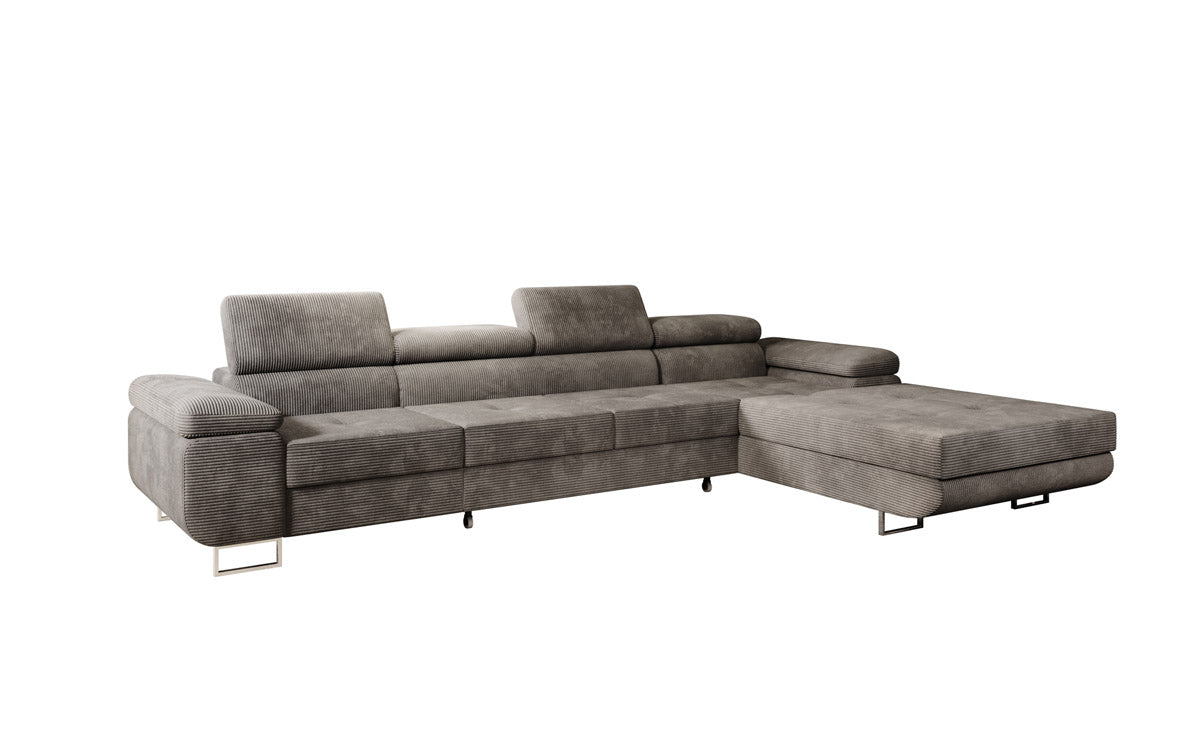 Designer Sofa Calvera Maxi mit Schlaf- und Klappfunktion in Cord