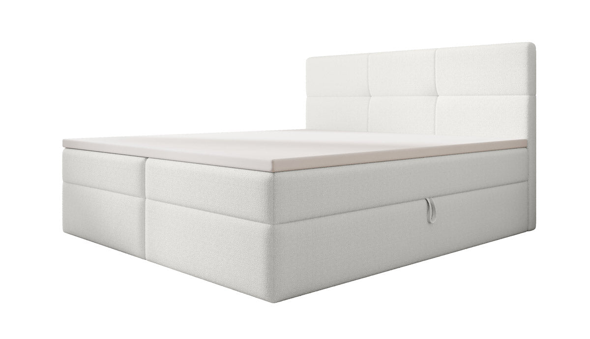 Boxspringbett Eleonora Bouclé mit Stauraum