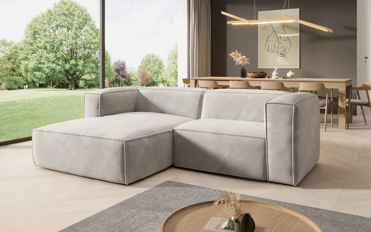 Designer Sofa Comfy L Mini in Samt