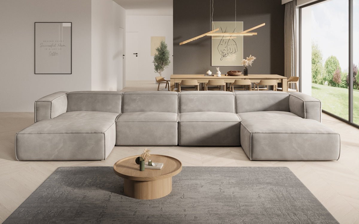 Designer Sofa Comfy U in Samt