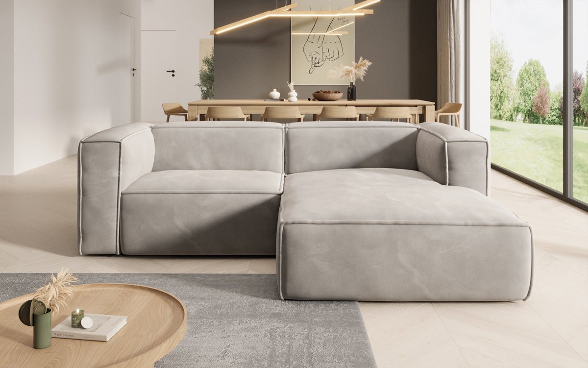Designer Sofa Comfy L Mini in Samt