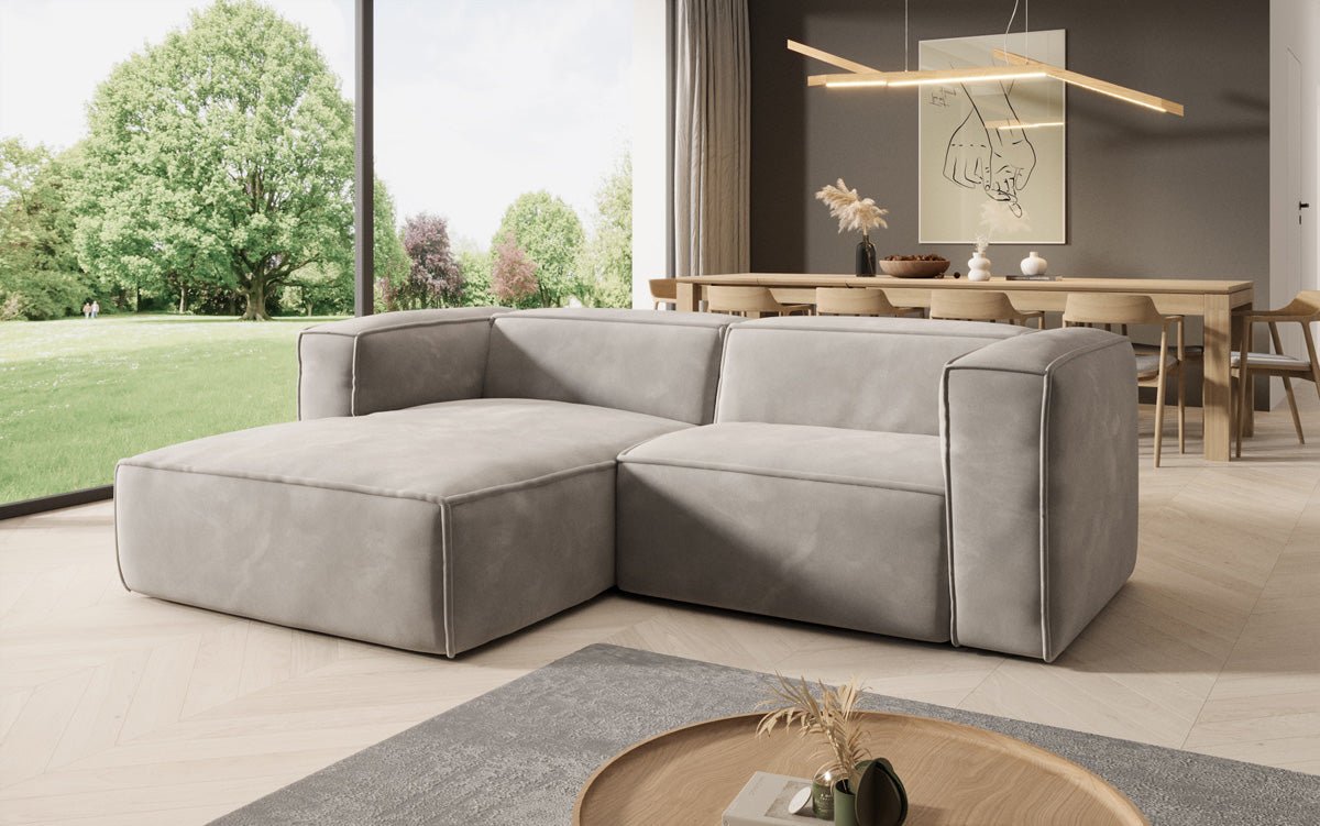 Designer Sofa Comfy L Mini in Samt
