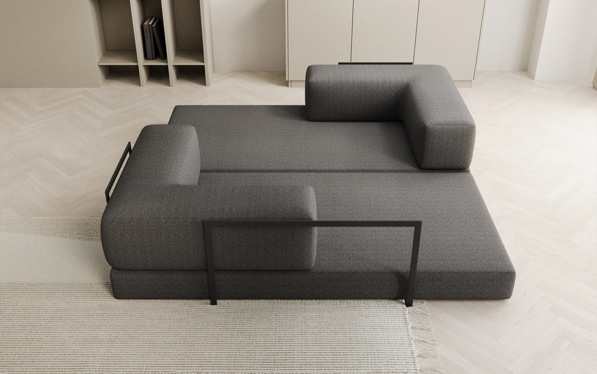 Designer Sofa Lazy 3-Seater in Bouclé