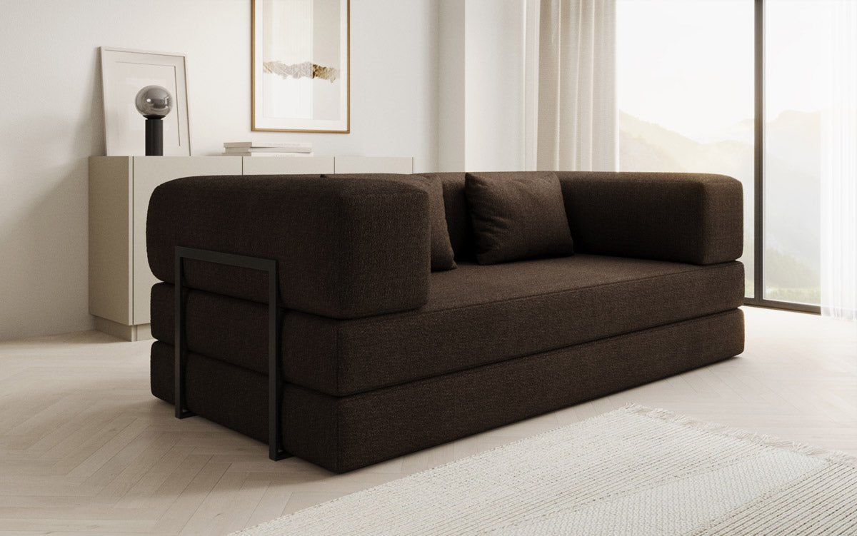 Designer Sofa Lazy 3-Seater in Bouclé