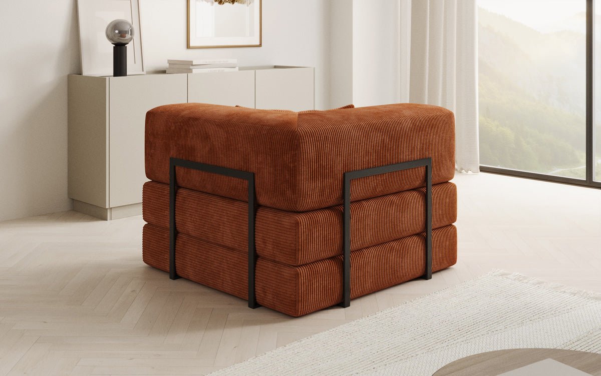 Sofa-Sessel Lazy en corduroy pour designer