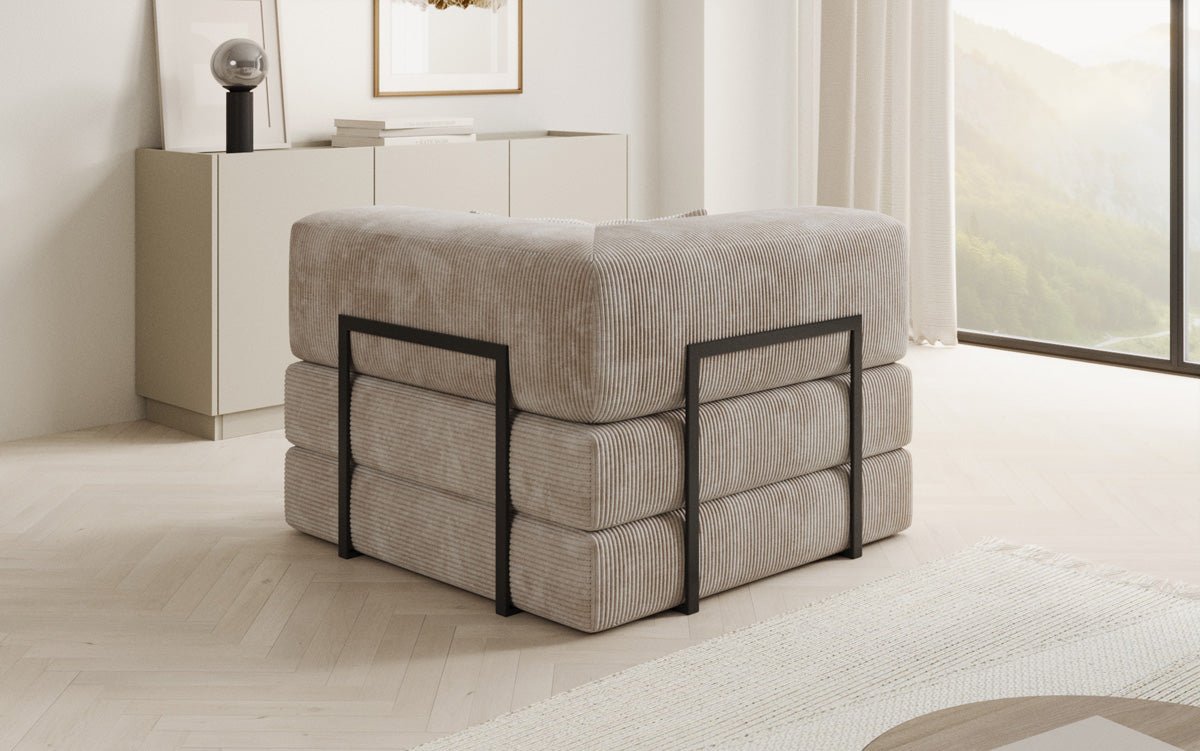Sofa-Sessel Lazy en corduroy pour designer