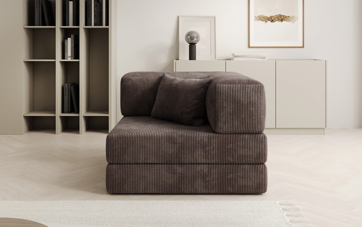 Sofa-Sessel Lazy en corduroy pour designer