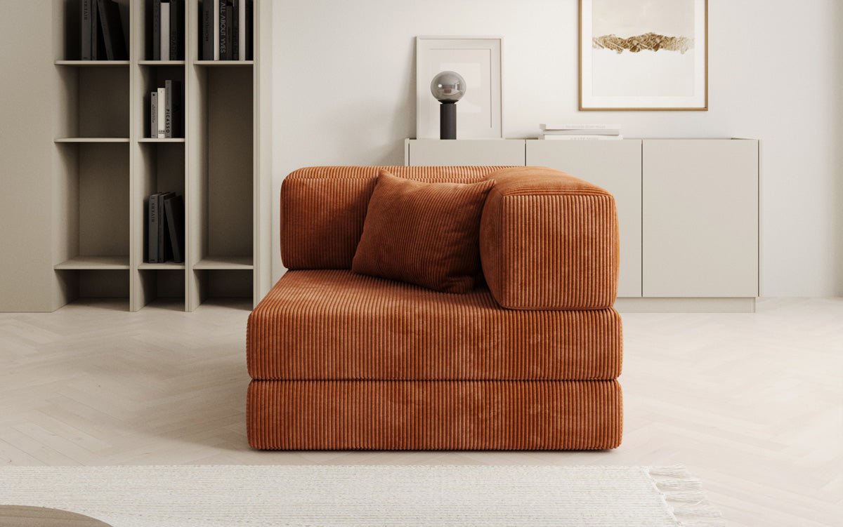 Sofa-Sessel Lazy en corduroy pour designer