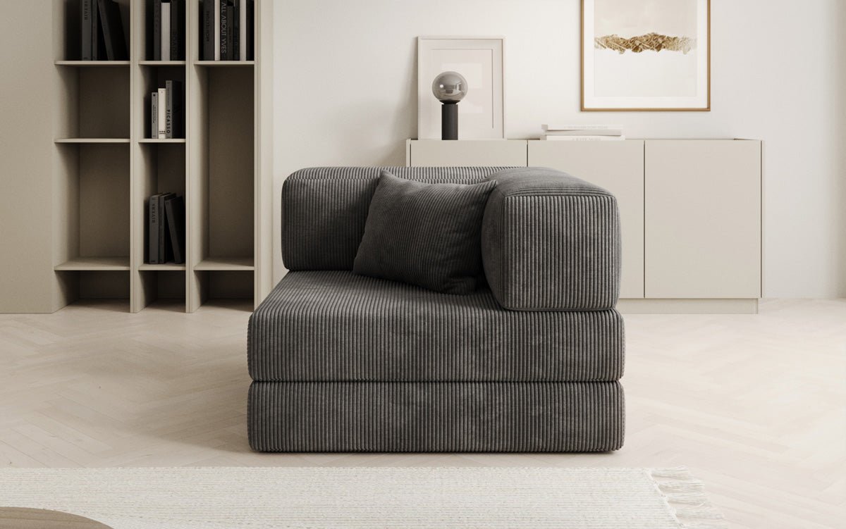 Sofa-Sessel Lazy en corduroy pour designer