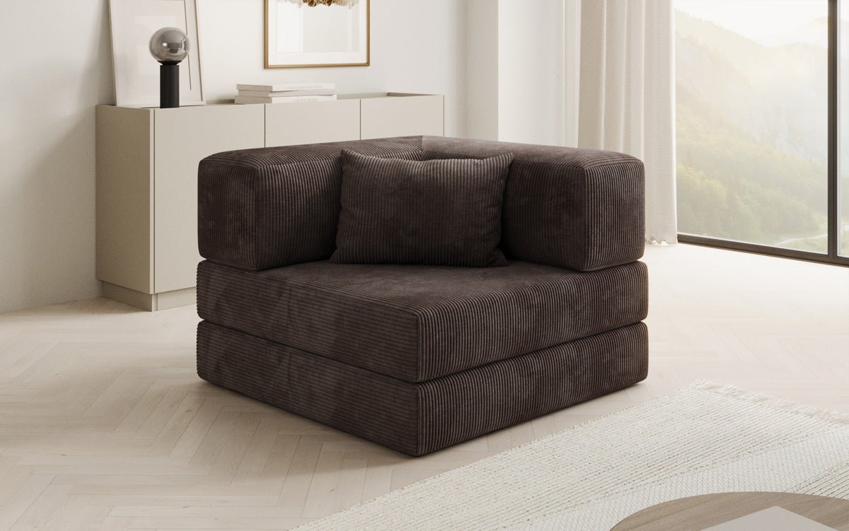 Sofa-Sessel Lazy en corduroy pour designer