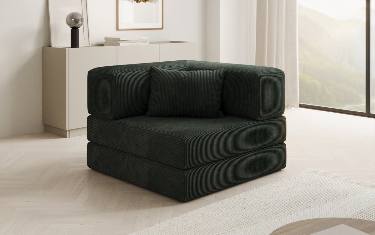 Sofa-Sessel Lazy en corduroy pour designer
