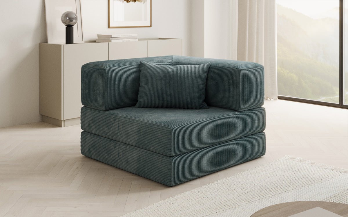 Sofa-Sessel Lazy en corduroy pour designer