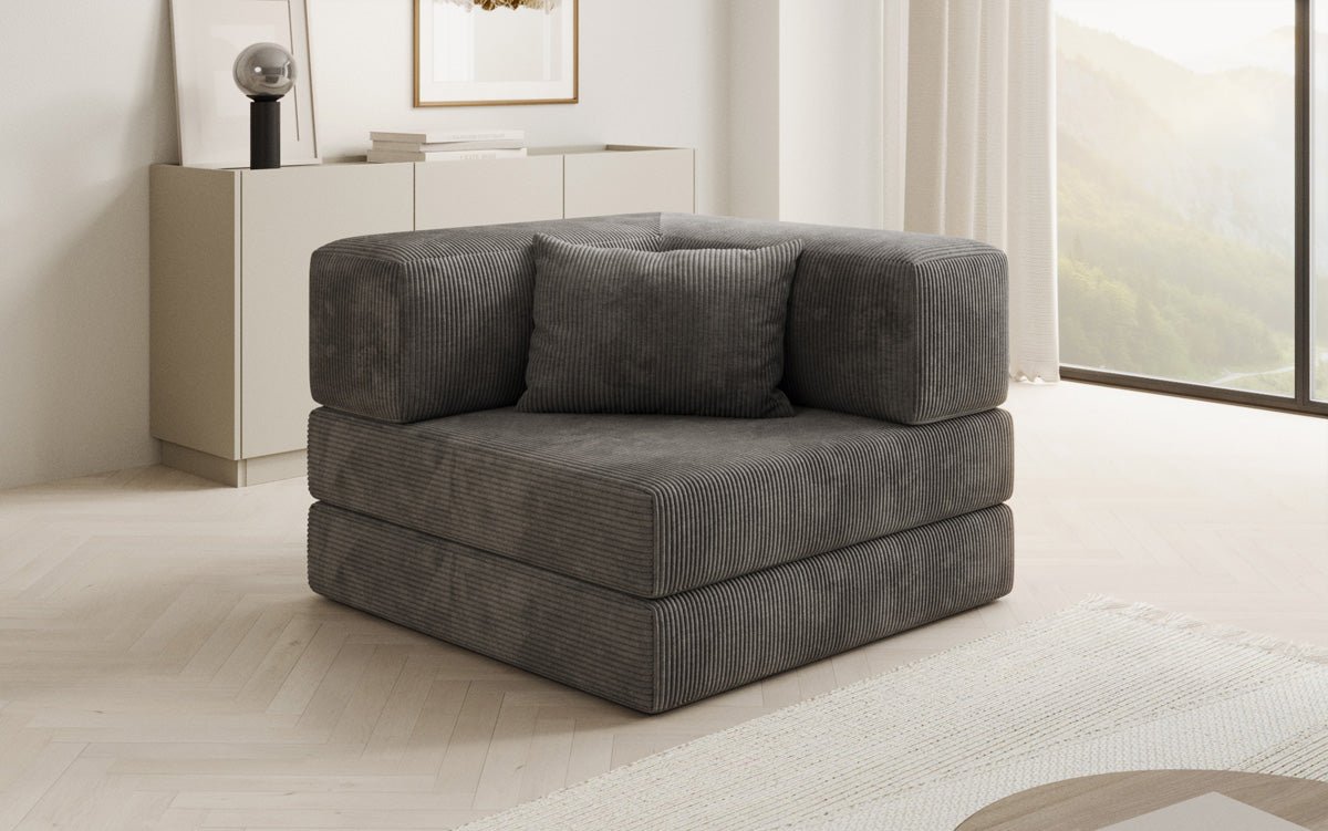 Sofa-Sessel Lazy en corduroy pour designer