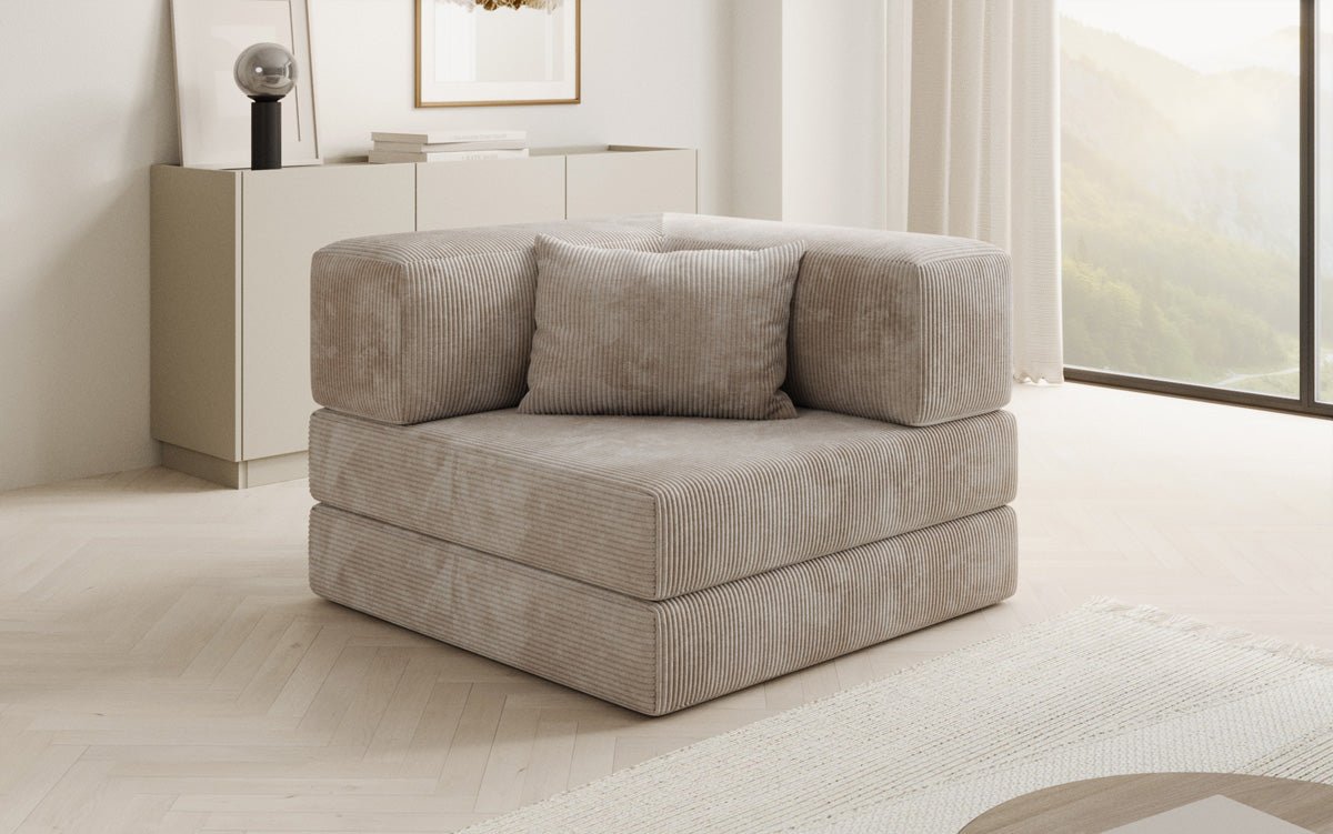 Sofa-Sessel Lazy en corduroy pour designer