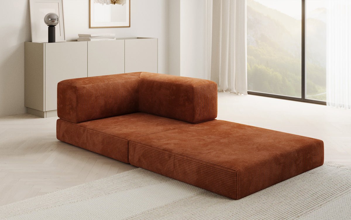Sofa-Sessel Lazy en corduroy pour designer