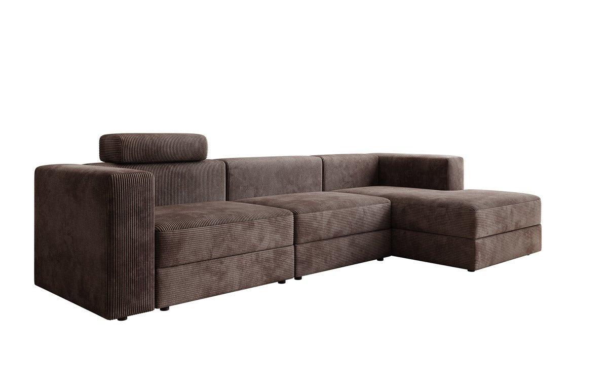 Designer Sofa Stockholm in Cord mit Stauraum