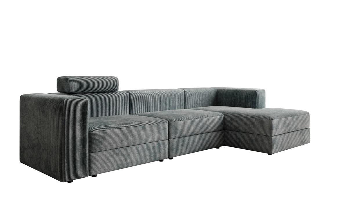 Designer Sofa Stockholm in Cord mit Stauraum