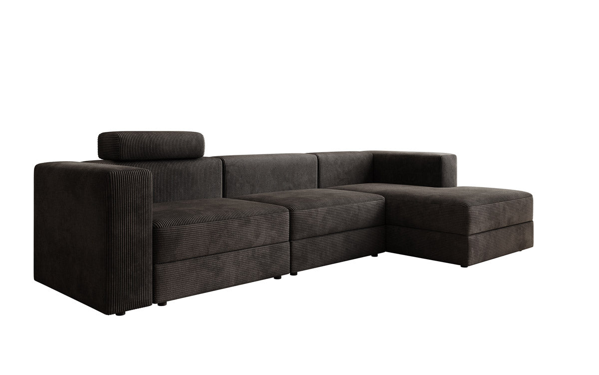 Designer Sofa Stockholm in Cord mit Stauraum