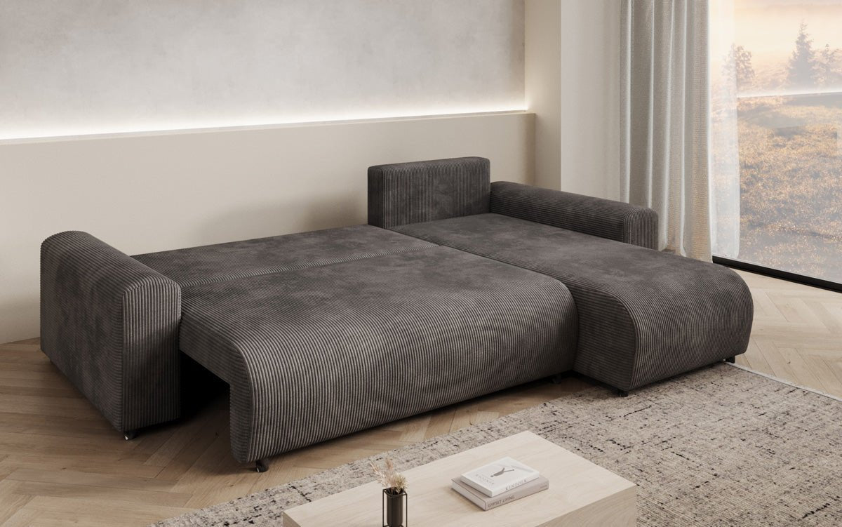 Designer Sofa Hanna mit Schlaffunktion und Stauraum