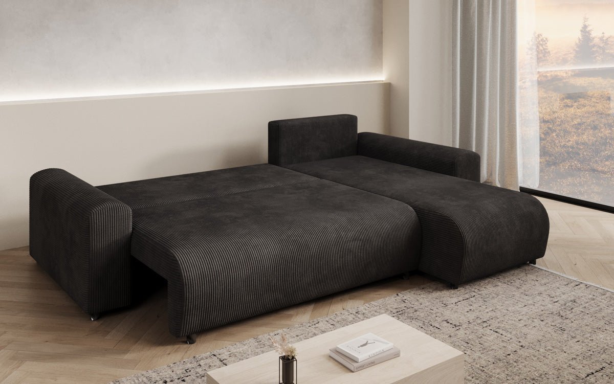 Designer Sofa Hanna mit Schlaffunktion und Stauraum