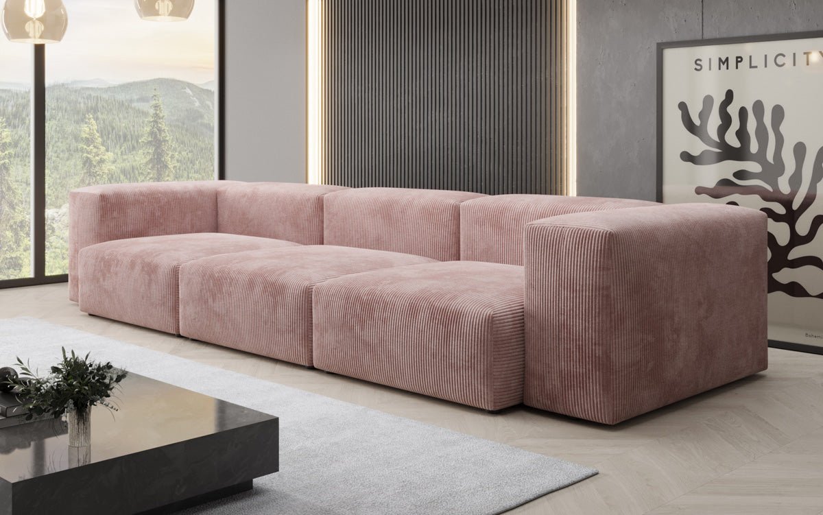Designer 3 Sitzer Sofa Snug in Cord