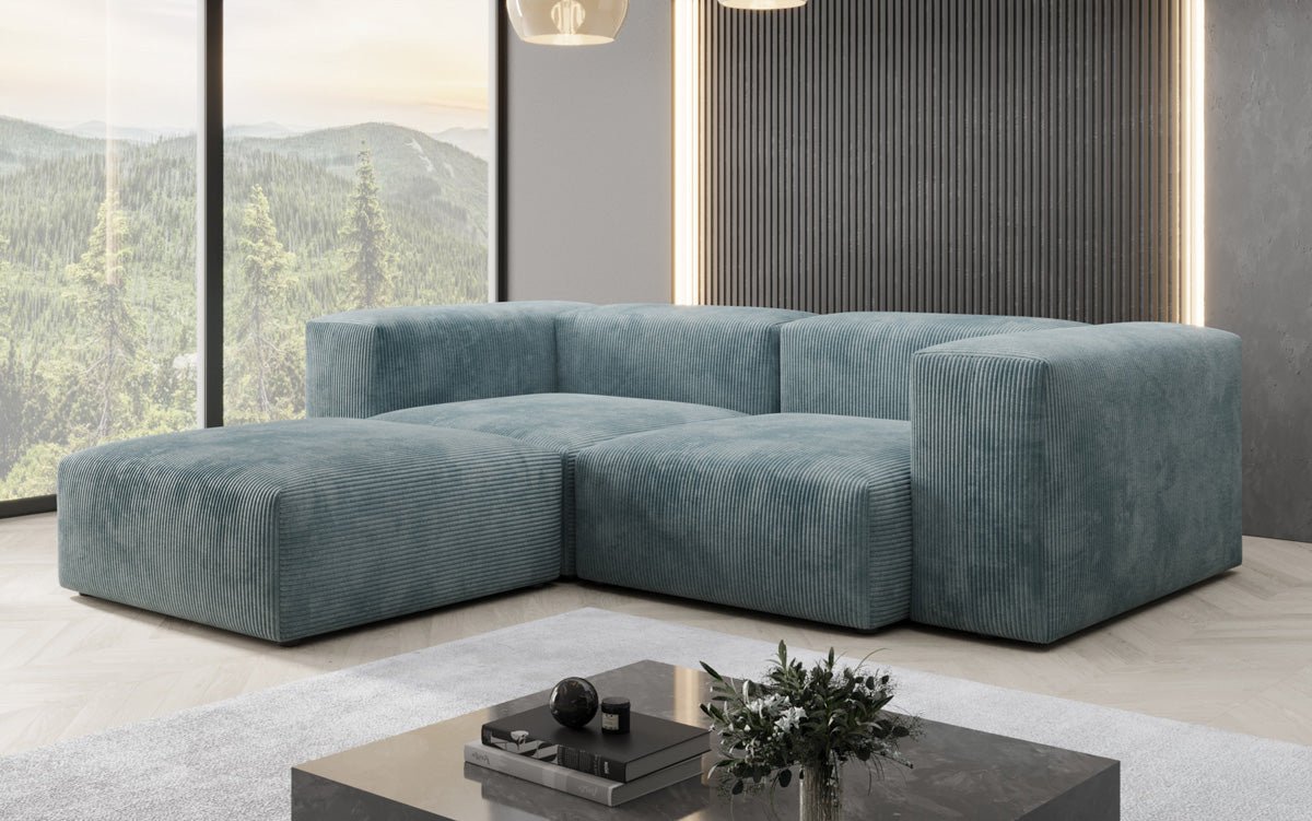 Designer L Sofa Snug Mini in Cord