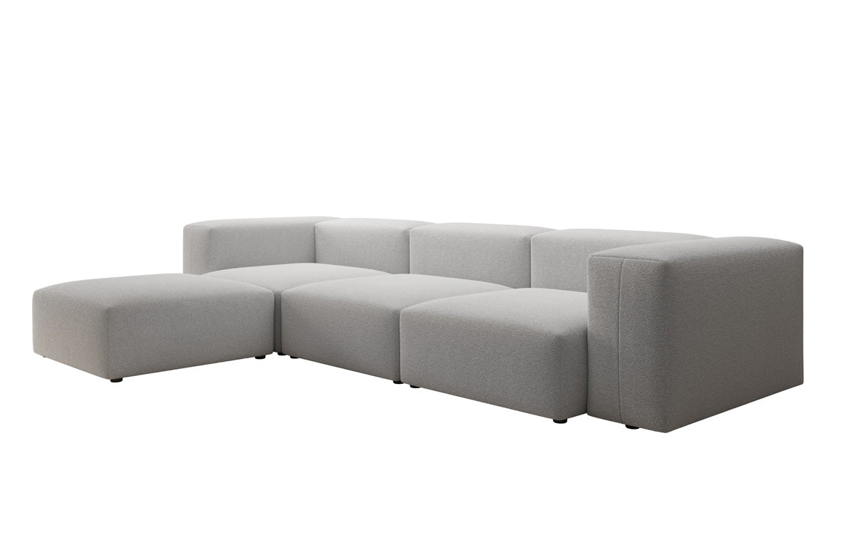 Designer L Sofa Snug in Bouclé
