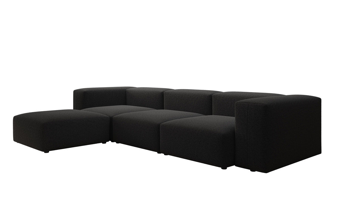 Designer L Sofa Snug in Bouclé