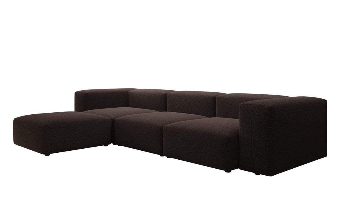 Designer L Sofa Snug in Bouclé