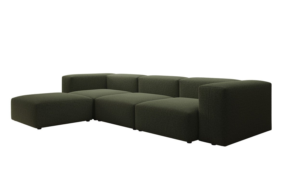 Designer L Sofa Snug in Bouclé