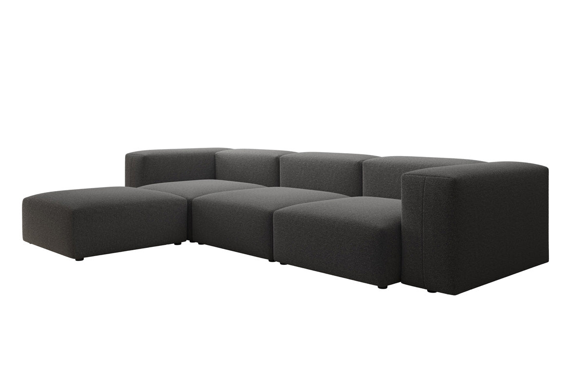 Designer L Sofa Snug in Bouclé