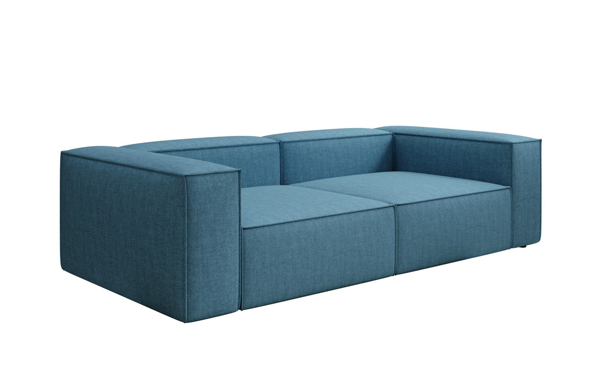 Designer Sofa Lesley 3 Sitzer in Leinen-Optik