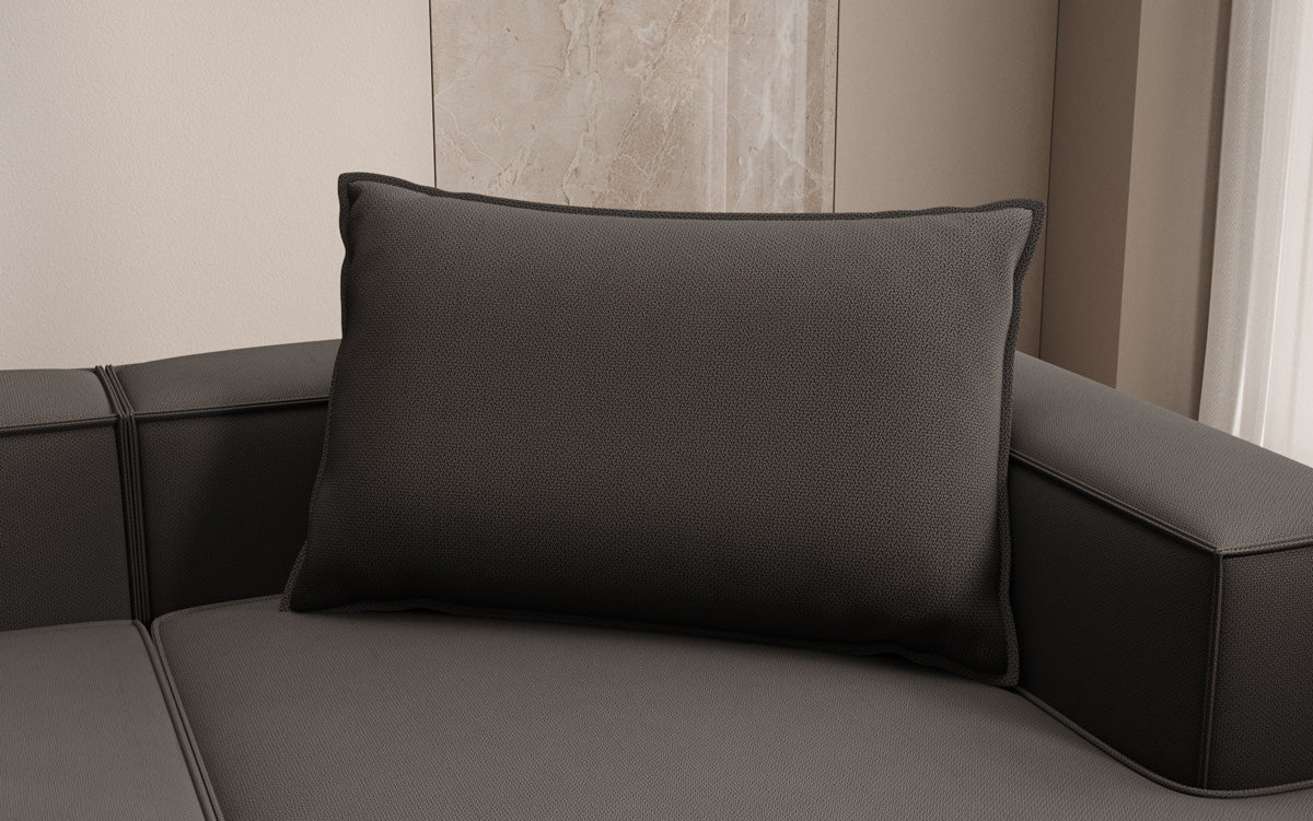 Zierkissen Lesley 45x80 en Tissu