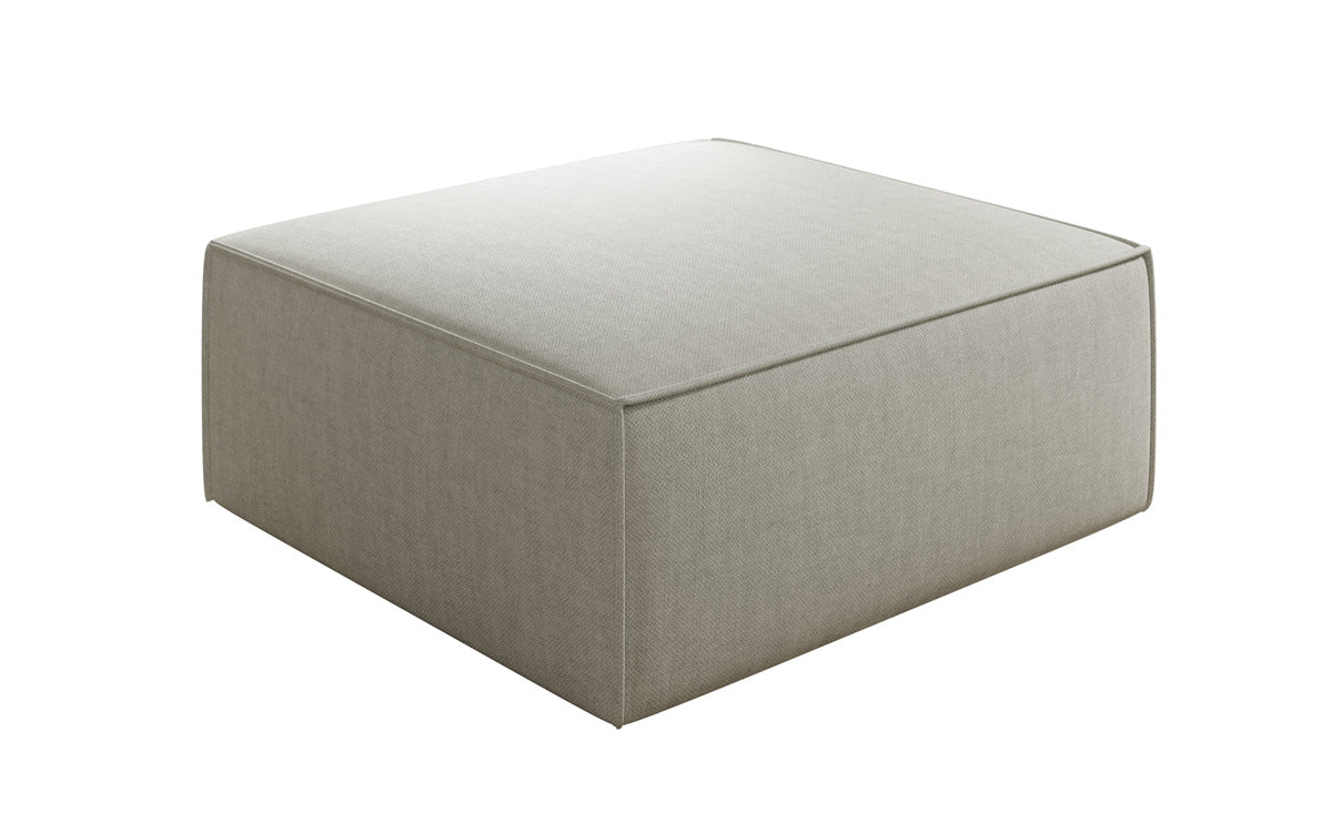 Beistellhocker Lesley in Leinen-Optik