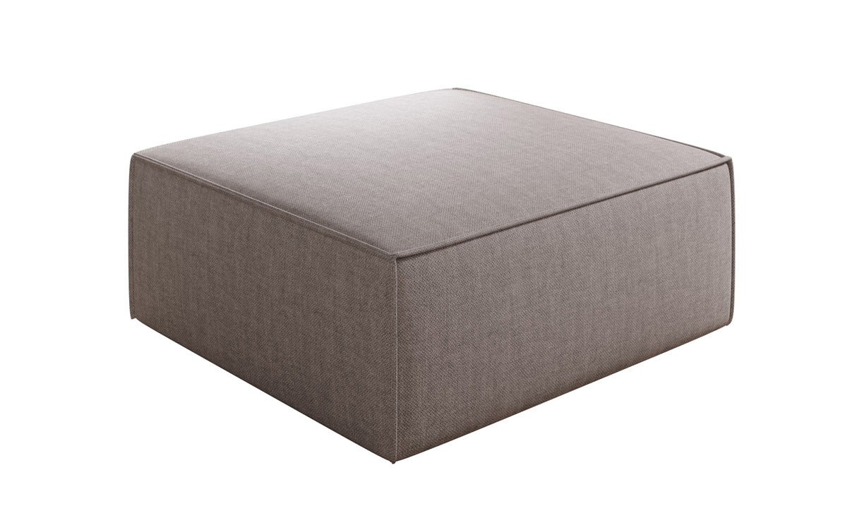 Beistellhocker Lesley in Leinen-Optik