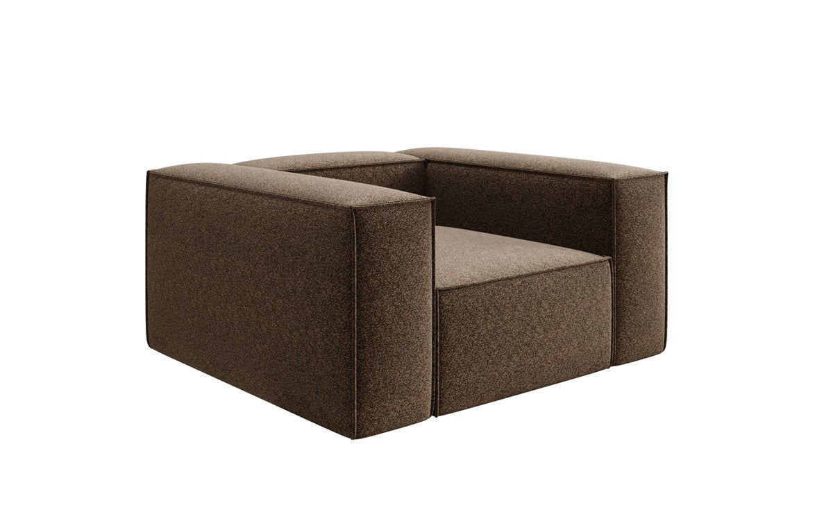 Designer Sofa-Sessel Lesley in Strukturstoff