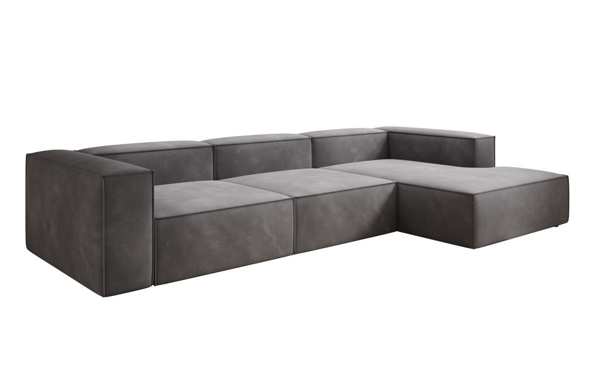 Designer Sofa Lesley L in Samt