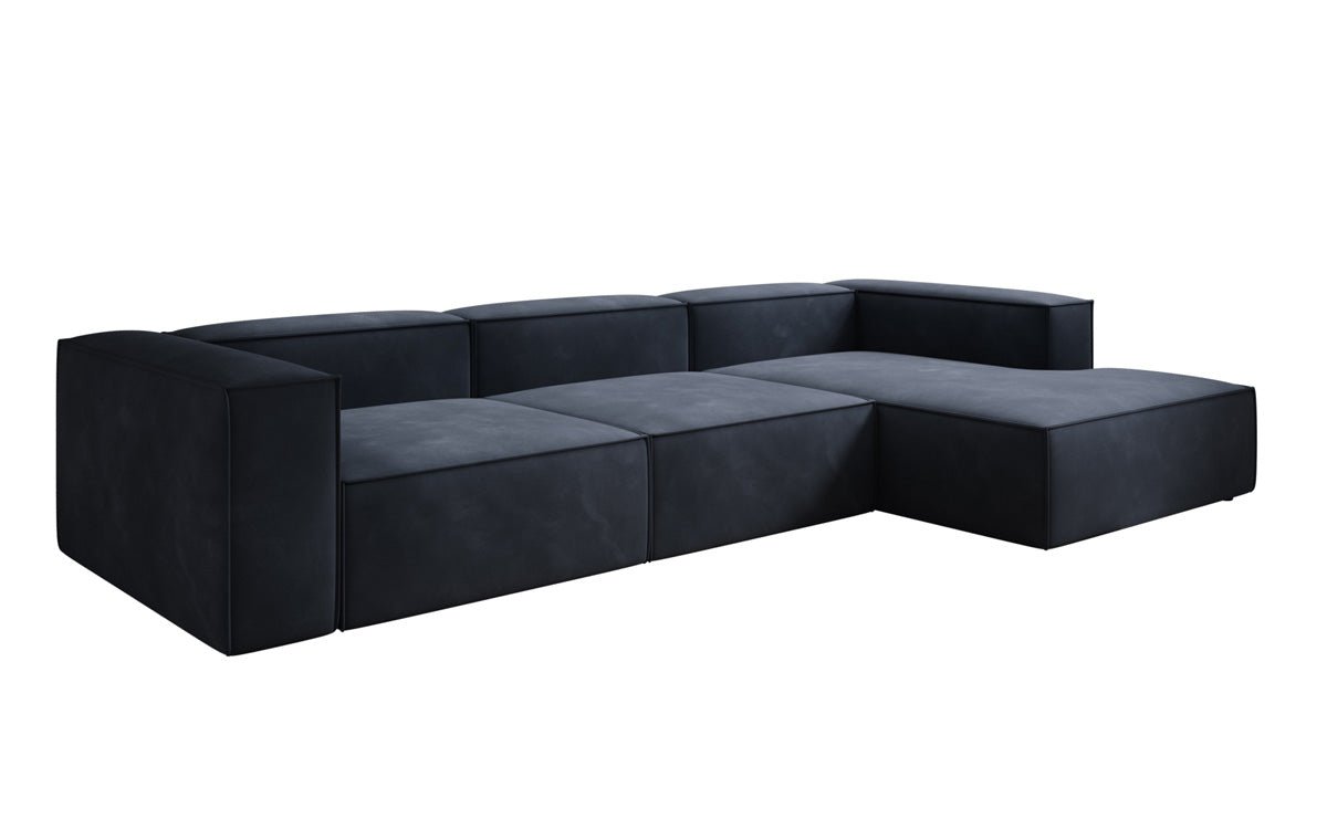 Designer Sofa Lesley L in Samt