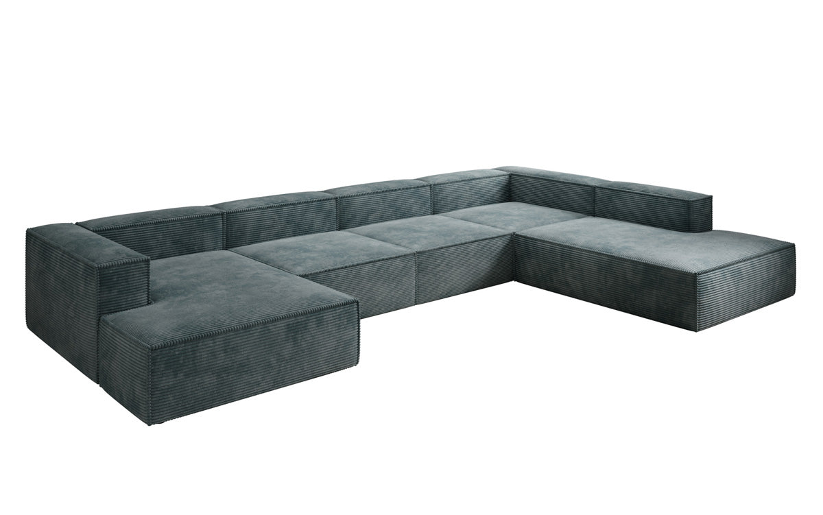 Designer Sofa Lesley U XXL in Cord