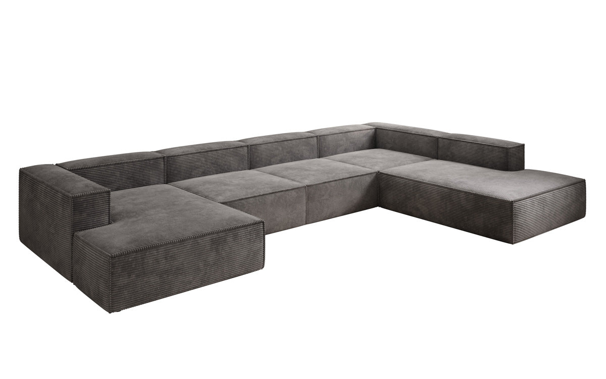 Designer Sofa Lesley U XXL in Cord