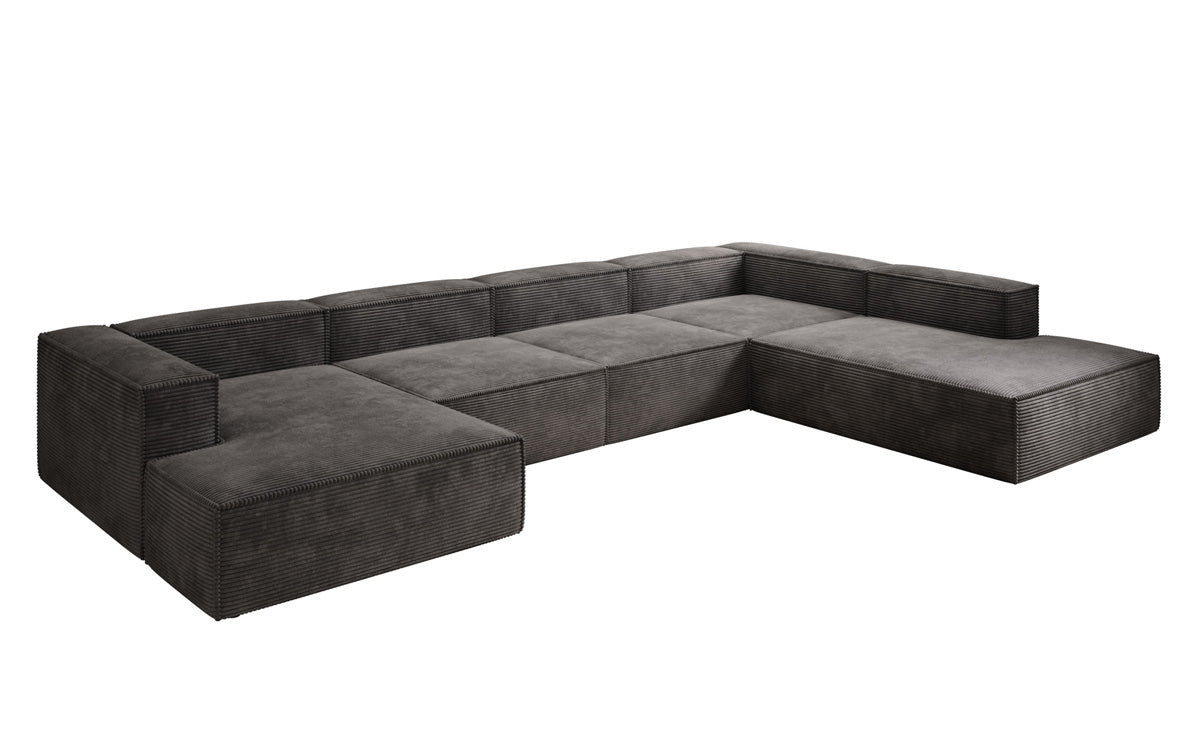 Designer Sofa Lesley U XXL in Cord