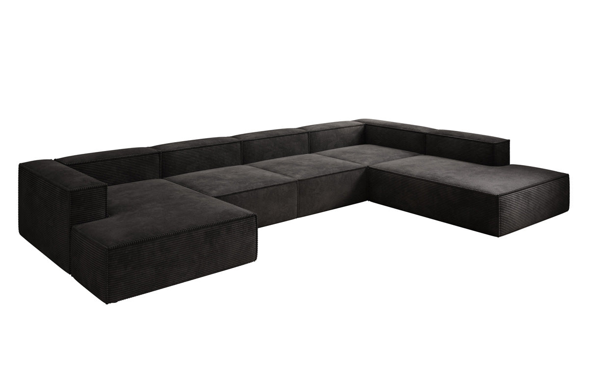 Designer Sofa Lesley U XXL in Cord