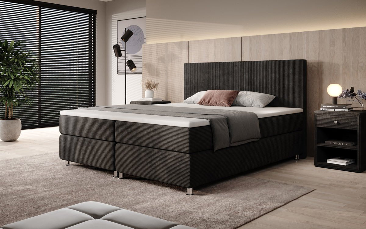 Boxspringbett Athene in Cord