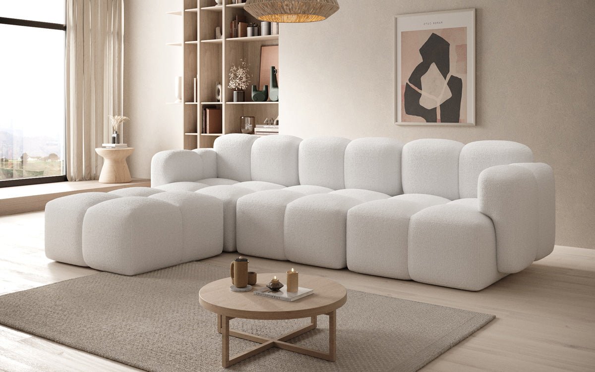 Designer L Sofa Celly in Bouclé
