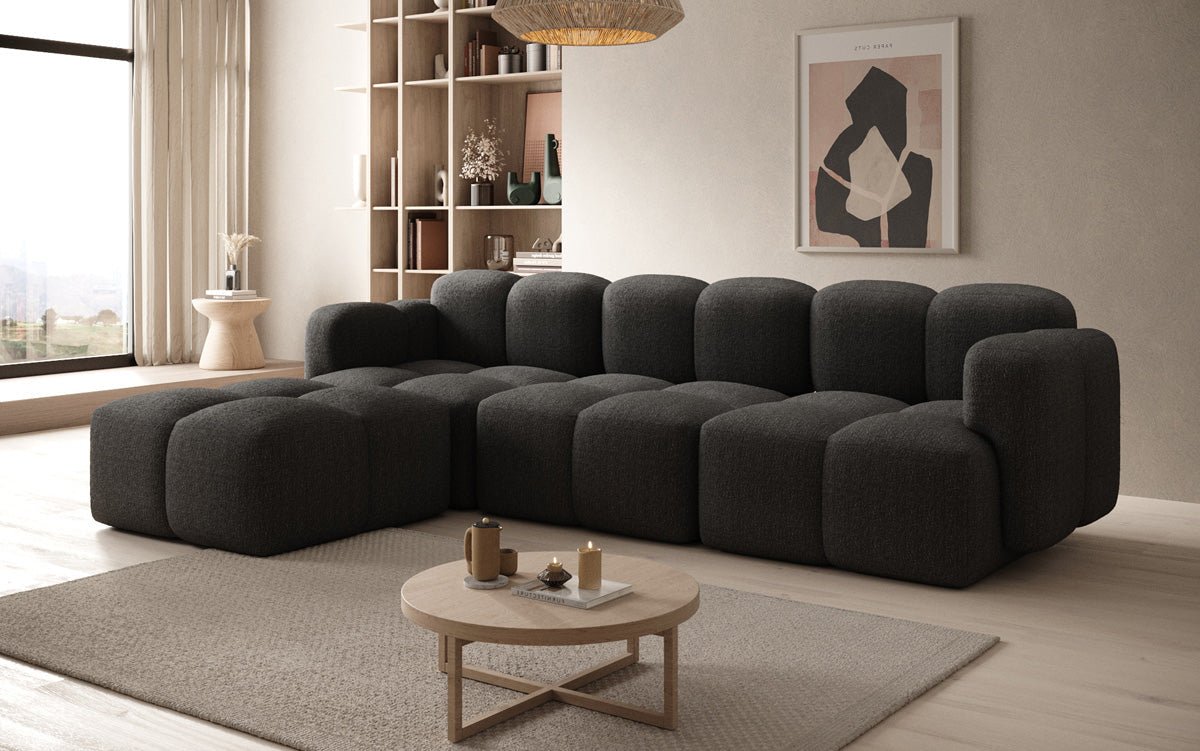Designer L Sofa Celly in Bouclé