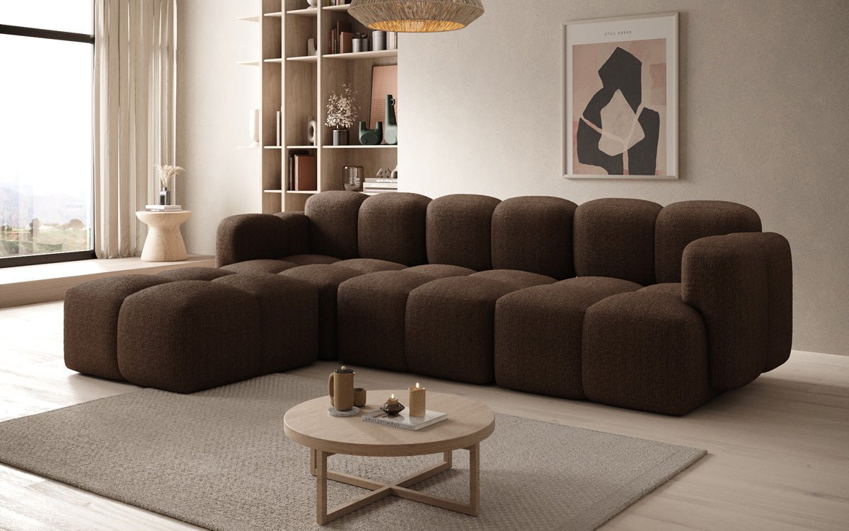 Designer L Sofa Celly in Bouclé