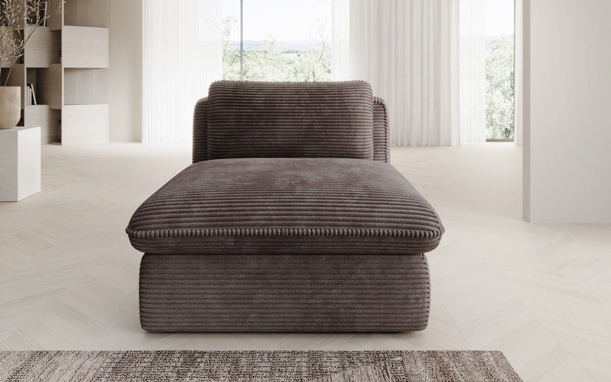 Fauteuil canapé design Cuddle en côtelé