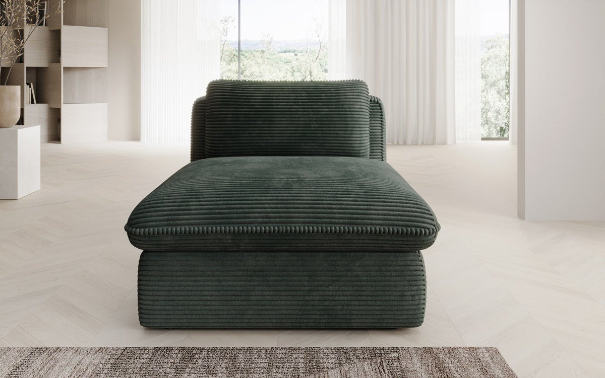 Fauteuil canapé design Cuddle en côtelé