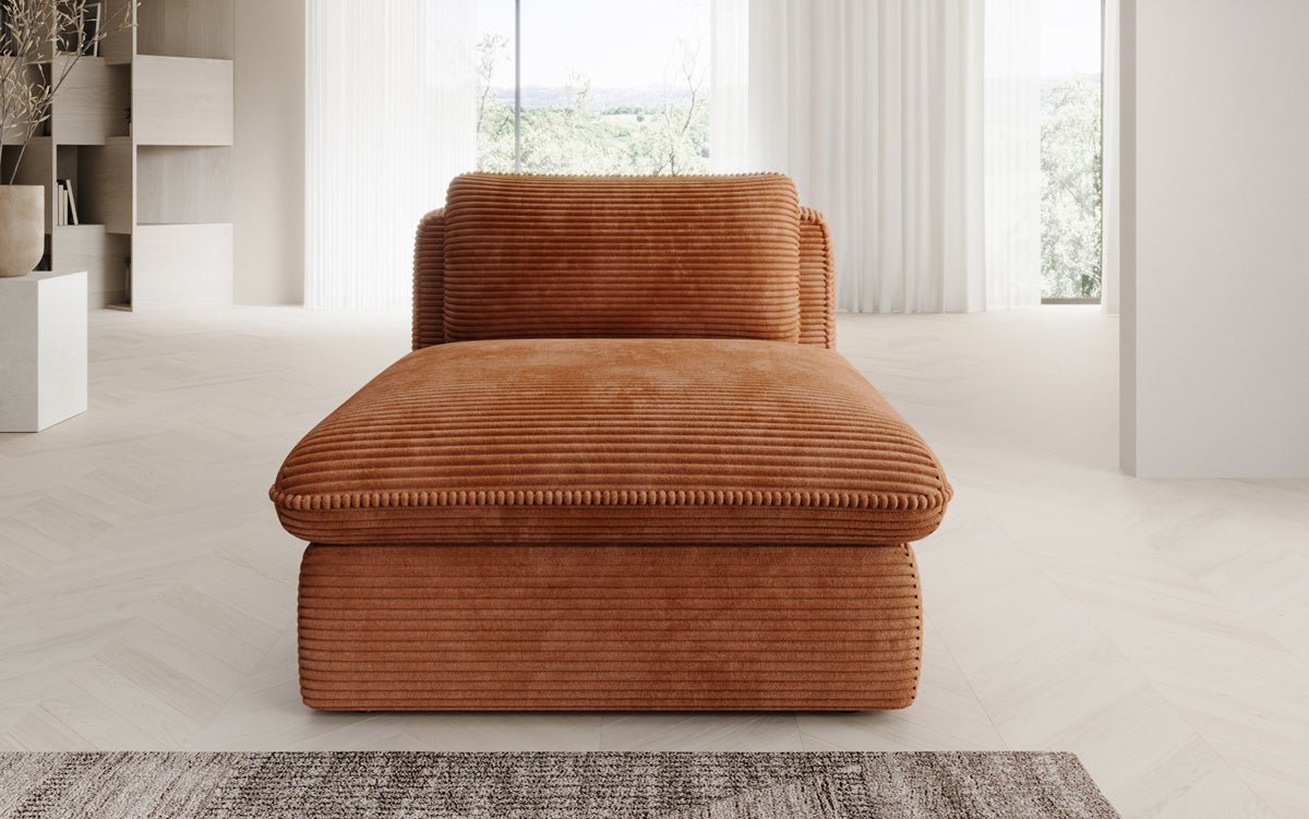 Fauteuil canapé design Cuddle en côtelé